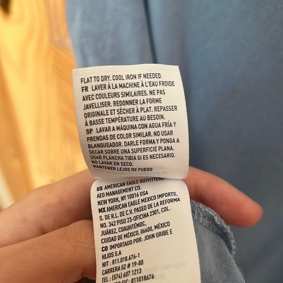 AMERICAN Eagle Outfitters Soft & Sexy Lace Up Crew Neck T-Shirt - Picture 7 of 7